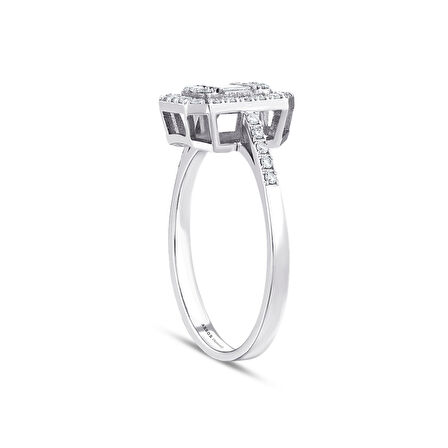 0.38 Karat Baget Pırlanta Yüzük