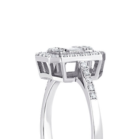 0.38 Karat Baget Pırlanta Yüzük