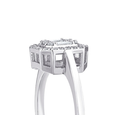 0.49 Karat Baget Pırlanta Yüzük