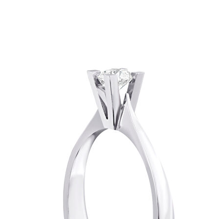 0.10 Karat Pırlanta Tektaş Yüzük