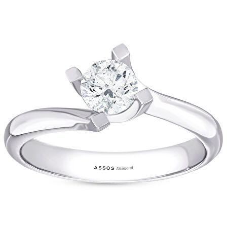 0.10 Karat Pırlanta Tektaş Yüzük