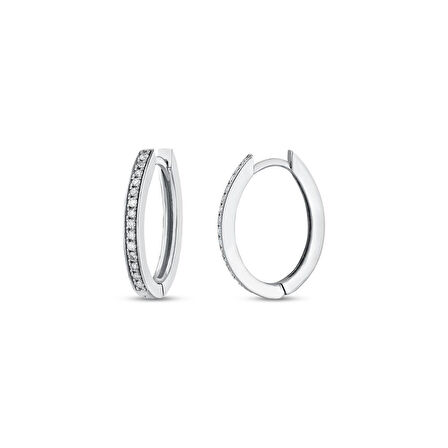 0.23 Karat Pırlanta Halka Küpe