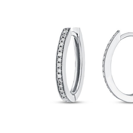 0.23 Karat Pırlanta Halka Küpe