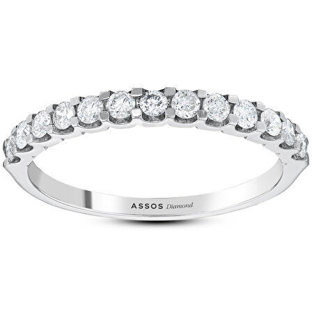 1.00 Karat Pırlanta Yarım Tur Yüzük