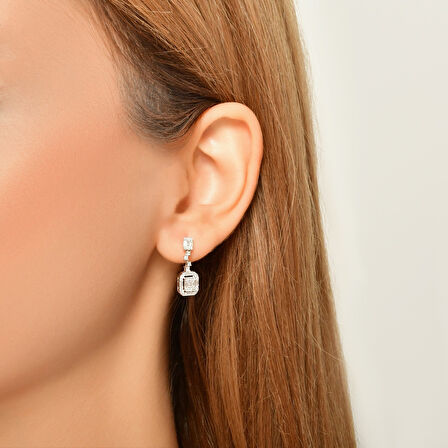 Baget Pırlanta Küpe