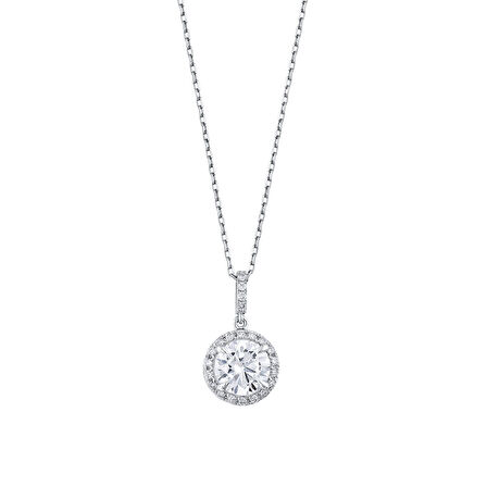 Topaz Taşlı Pırlanta Kolye