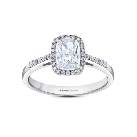 0.14 Karat Topaz Taşlı Pırlanta Yüzük