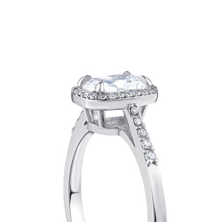 0.14 Karat Topaz Taşlı Pırlanta Yüzük