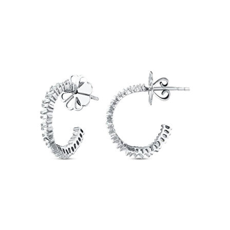 0.56 Karat Pırlanta Halka Küpe