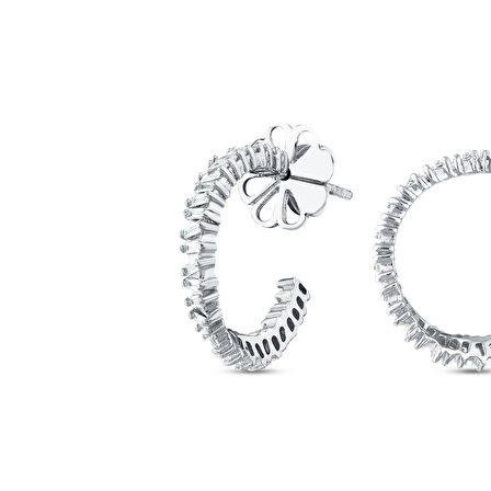 0.56 Karat Pırlanta Halka Küpe