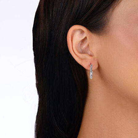 0.56 Karat Pırlanta Halka Küpe