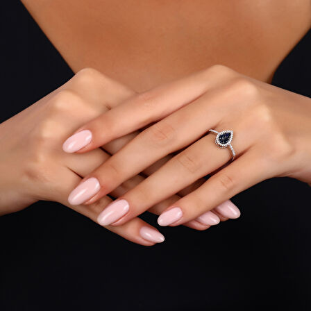0.16 Karat Safir Taşlı Pırlanta Yüzük
