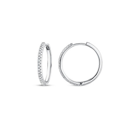 0.21 Karat Pırlanta Halka Küpe