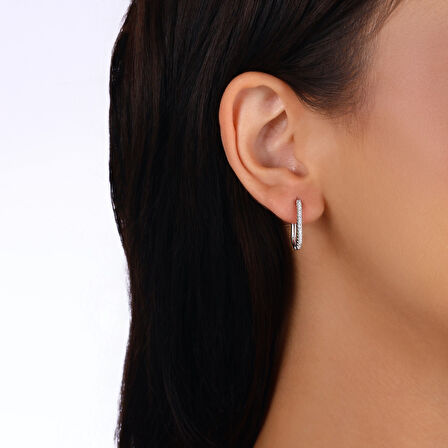 0.15 Karat Pırlanta Fantezi Küpe