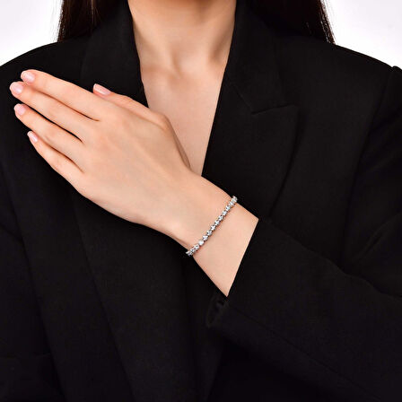 0.70 Karat Pırlanta Su Yolu Bileklik