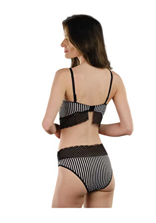 STORMED İç Giyim Kadın Çizgili Bralet Sütyen Takımı 1830