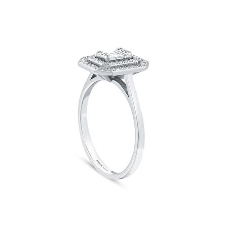 0.20 Karat Baget Pırlanta Yüzük