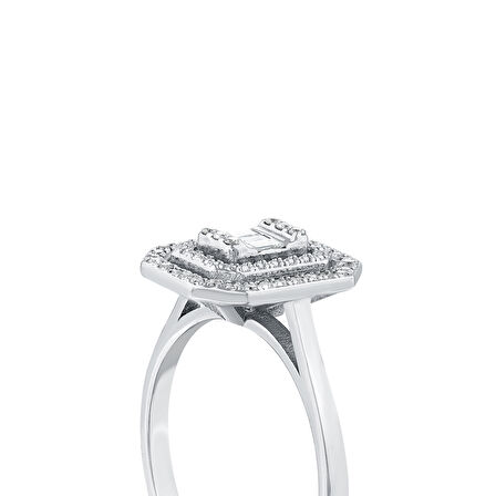 0.20 Karat Baget Pırlanta Yüzük