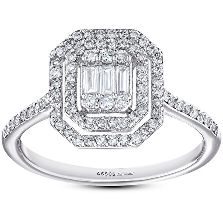 0.51 Karat Baget Pırlanta Yüzük