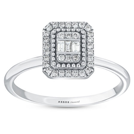 0.20 Karat Baget Pırlanta Yüzük