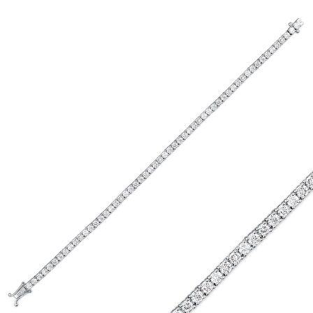 1.03 Karat Pırlanta Su Yolu Bileklik