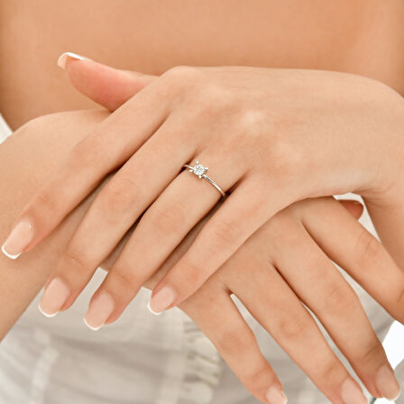 0.20 Karat Pırlanta Buket Yüzük