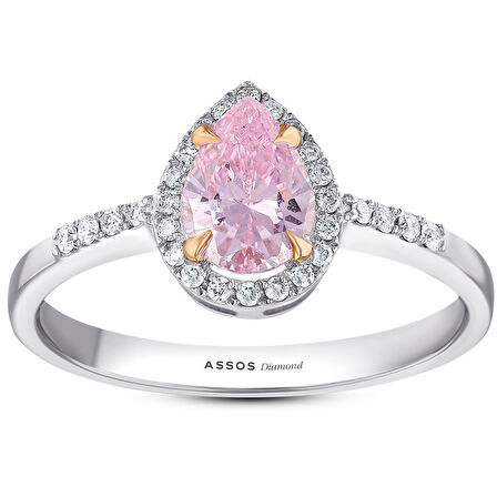 Pırlanta Violet Taşlı Yüzük