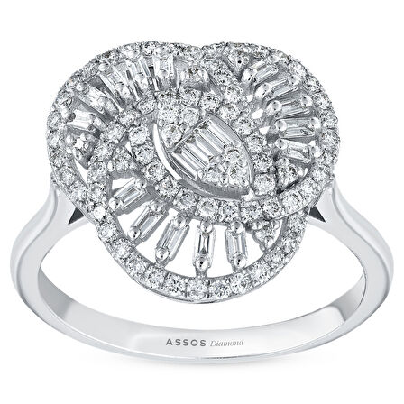 0.52 Karat Pırlanta Fantezi Yüzük