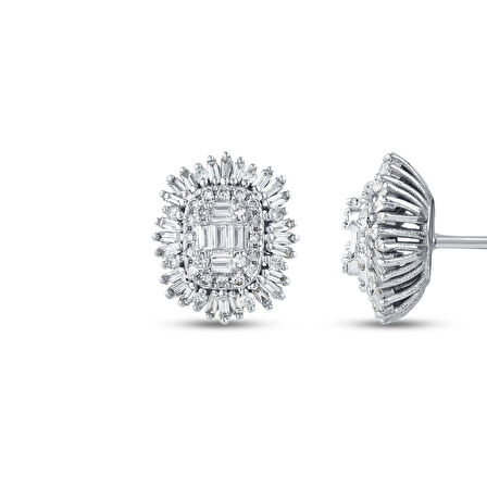 0.42 Karat Pırlanta Fantezi Küpe