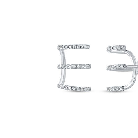 0.38 Karat Pırlanta Fantezi Küpe