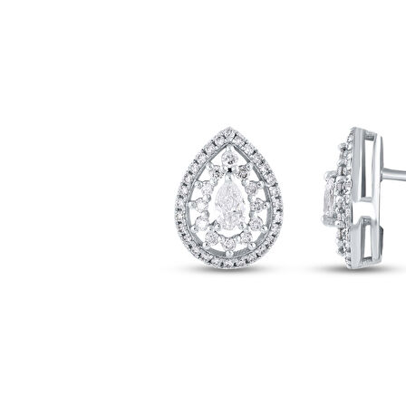 0.55 Karat Pırlanta Fantezi Küpe