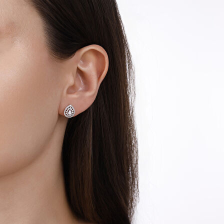 0.55 Karat Pırlanta Fantezi Küpe