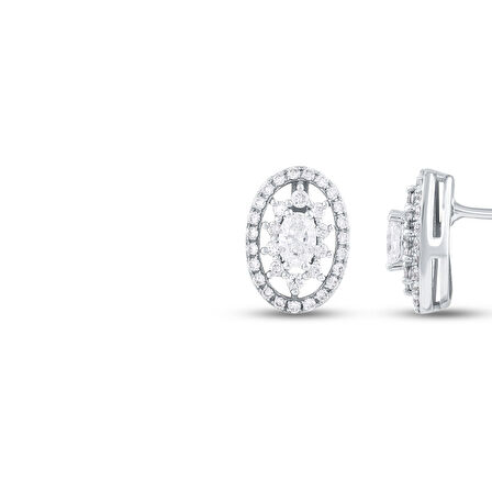 0.57 Karat Pırlanta Fantezi Küpe