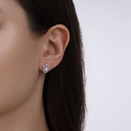 0.57 Karat Pırlanta Fantezi Küpe