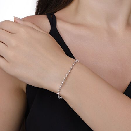 0.42 Karat Pırlanta Su Yolu Bileklik