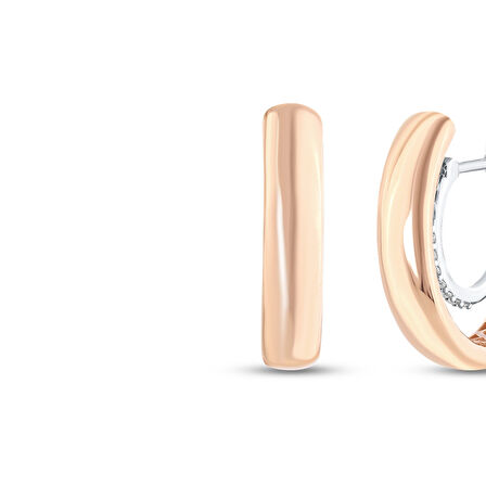 0.08 Karat Pırlanta Halka Küpe