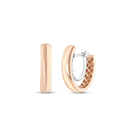0.08 Karat Pırlanta Halka Küpe