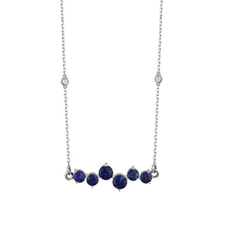 0.04 Karat Safir Taşlı Kolye