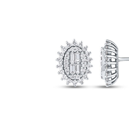 0.54 Karat Pırlanta Fantezi Küpe