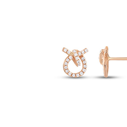 0.18 Karat Pırlanta Fantezi Küpe