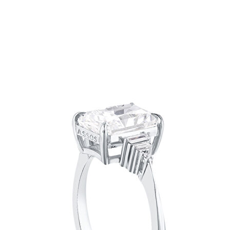 0.11 Karat Pırlanta Violet Taşlı Yüzük