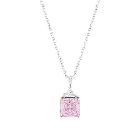 0.13 Karat Violet Taşlı Pırlanta Kolye