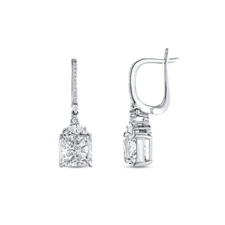 0.29 Karat Violet Taşlı Pırlanta Küpe