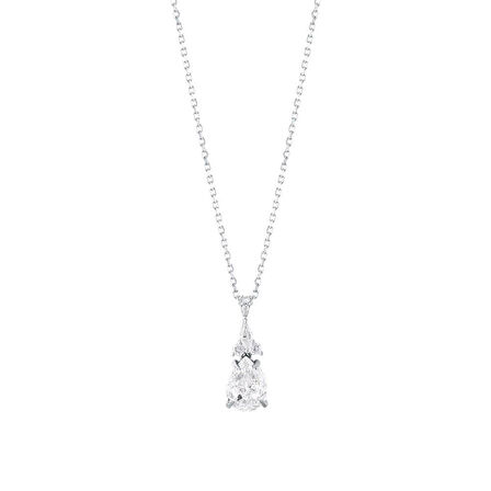 0.08 Karat Pırlanta Violet Taşlı Kolye