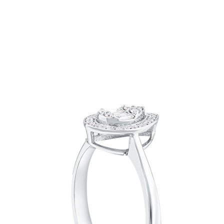 0.18 Karat Pırlanta Damla Yüzük