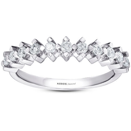 0.56 Karat Pırlanta Yarım Tur Yüzük