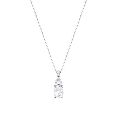 0.08 Karat Pırlanta Violet Taşlı Kolye