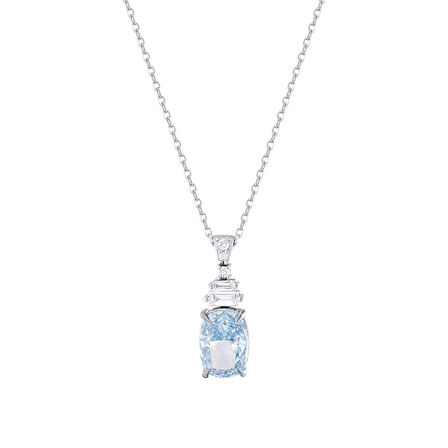0.08 Karat Violet Taşlı Pırlanta Kolye