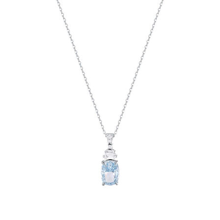 0.07 Karat Violet Taşlı Pırlanta Kolye