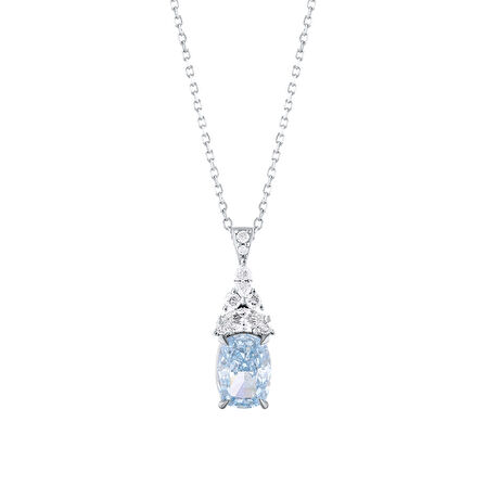 0.21 Karat Violet Taşlı Pırlanta Kolye